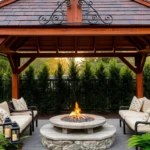 10 Unique Fire Pit and Gazebo Combinations