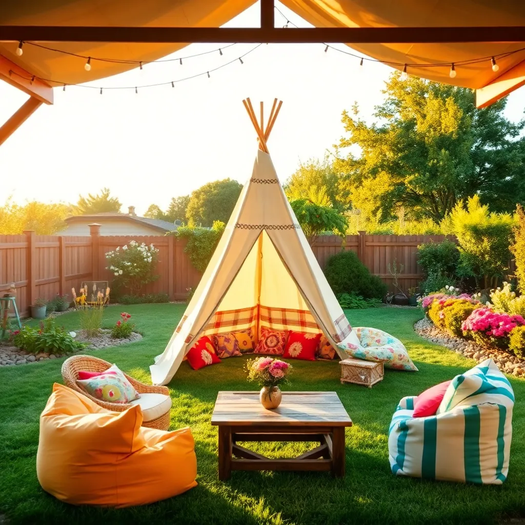 Stitch Together a Canvas Teepee