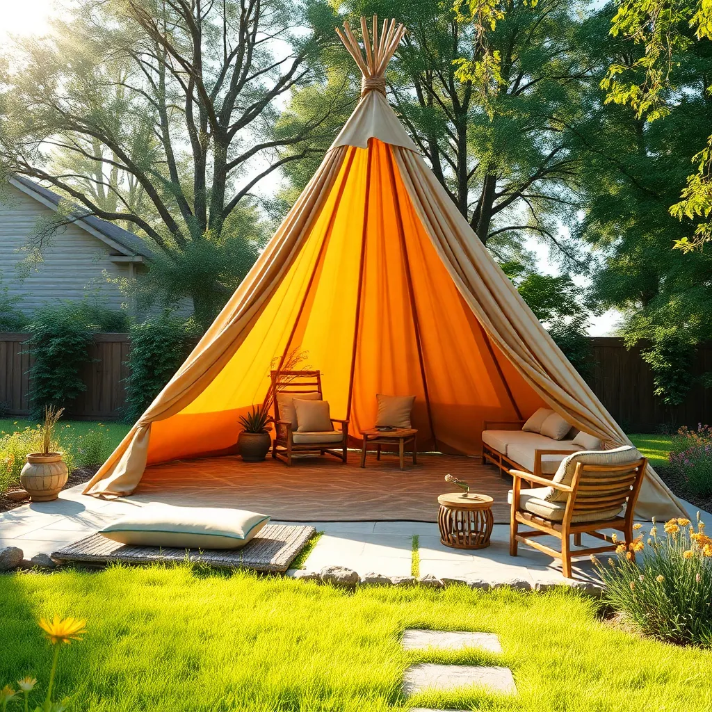 Integrating Rustic Teepee Structures