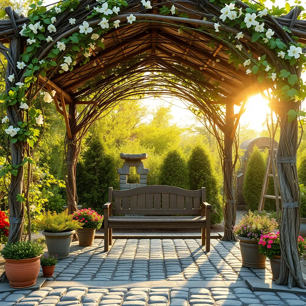 Construct a Branch and Vine Arbor