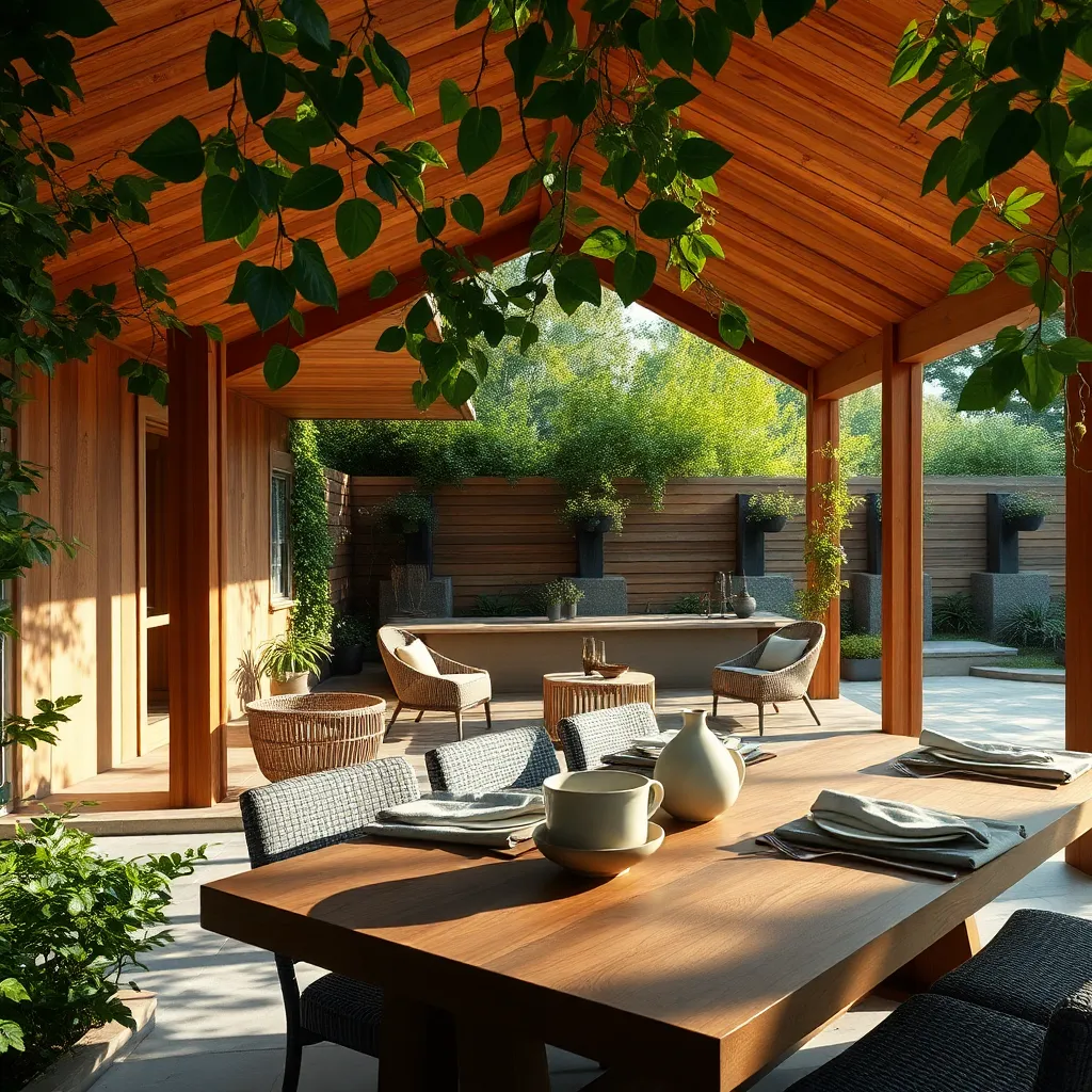Utilize Natural Materials for Shade