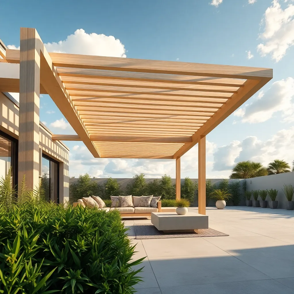 Opt for Minimalist Pergola Structures
