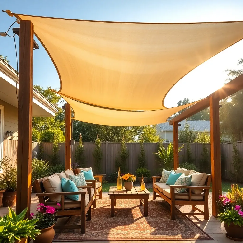 Create Shade with Sail Cloth