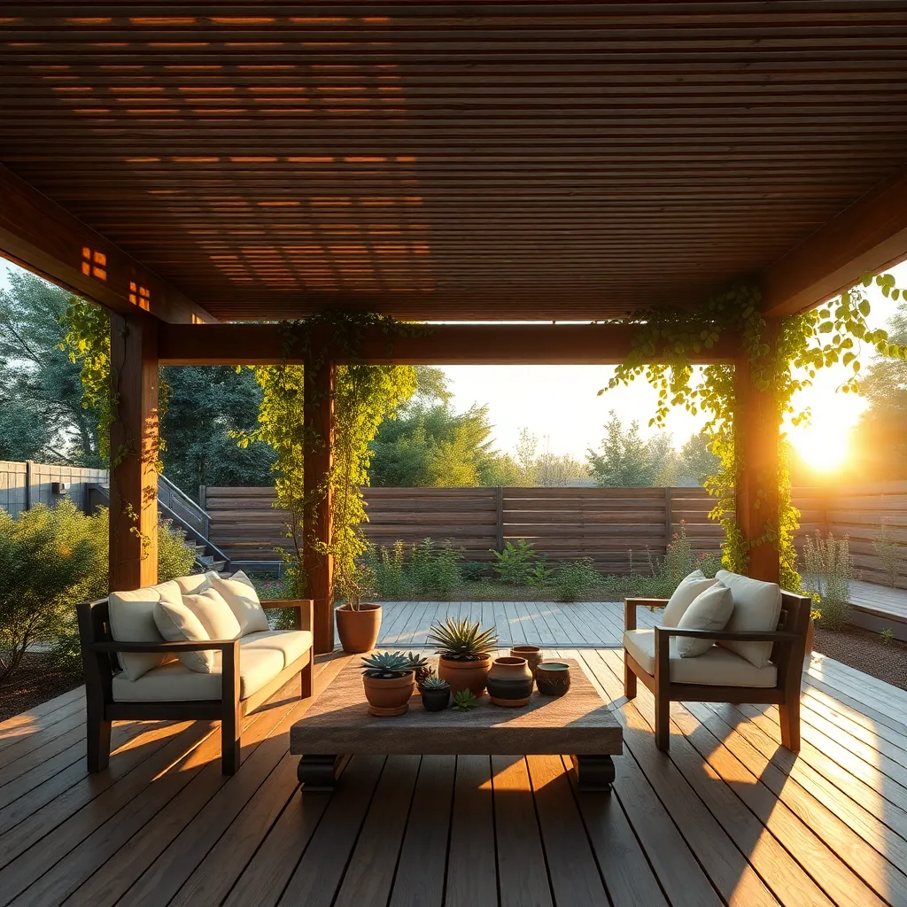 Install Slatted Wood Roof Designs