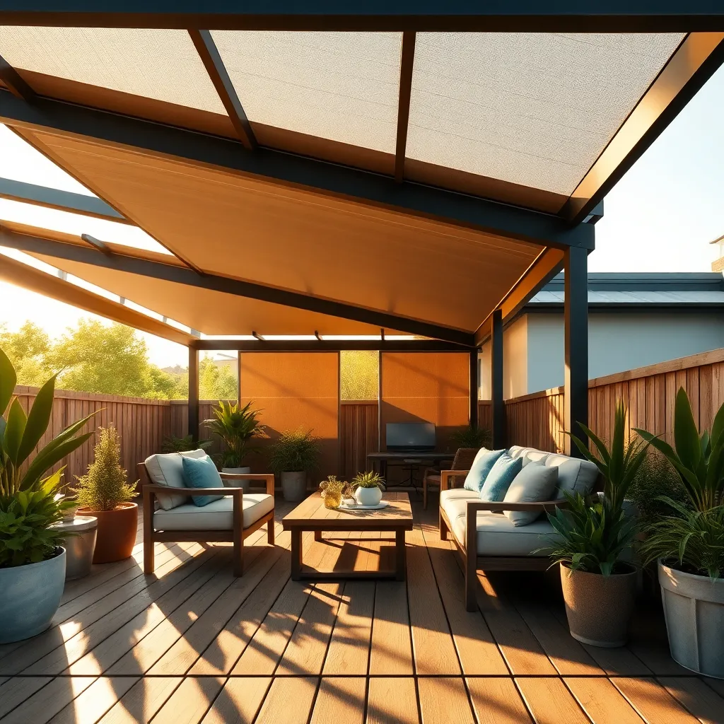 Mount Adjustable Louvered Roof Panels