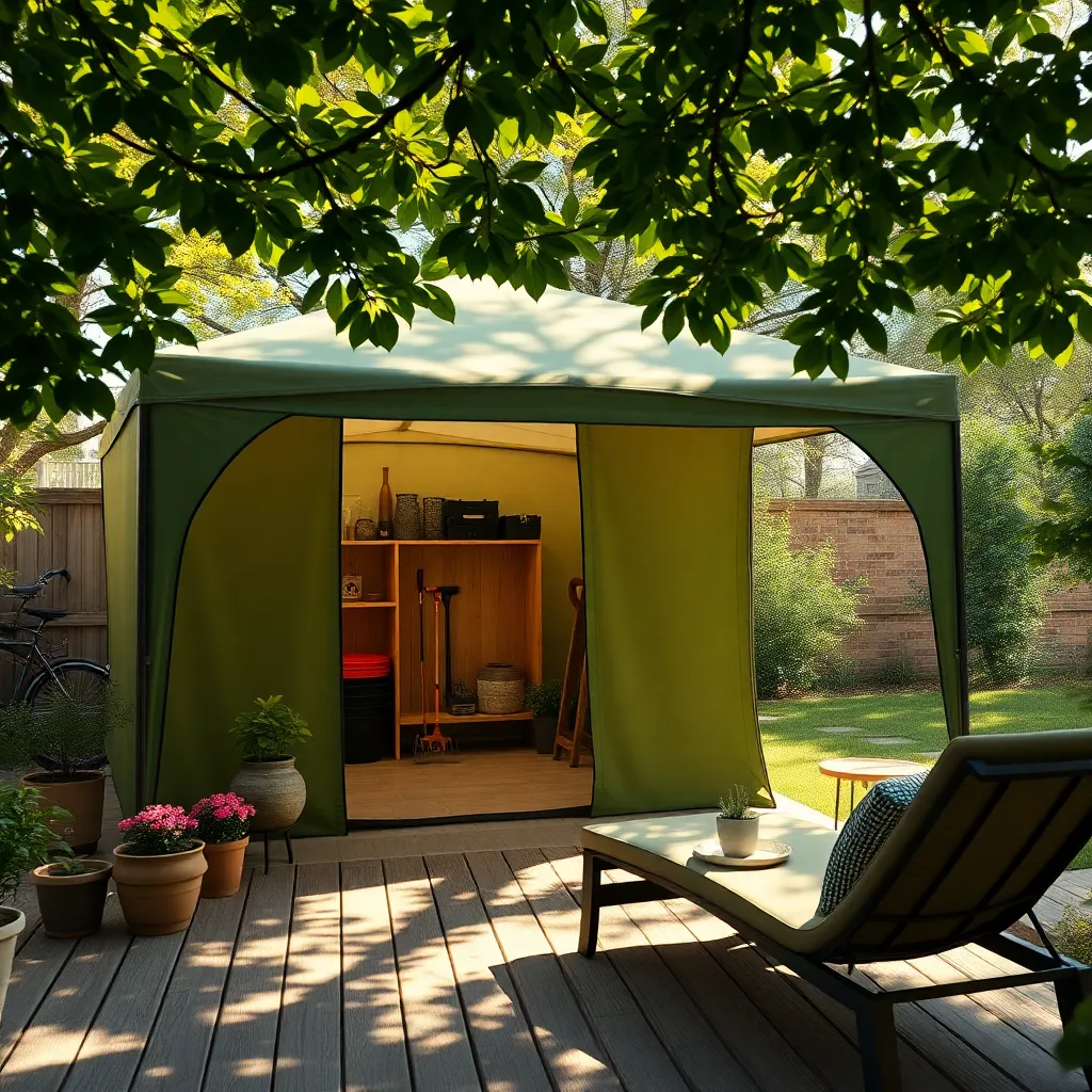 Portable Pop-Up Storage Tents (Quick and Flexible Setup)
