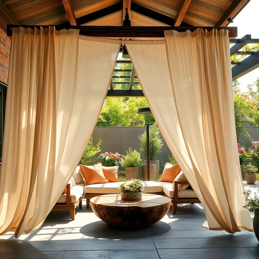Hang Outdoor Curtains Strategically