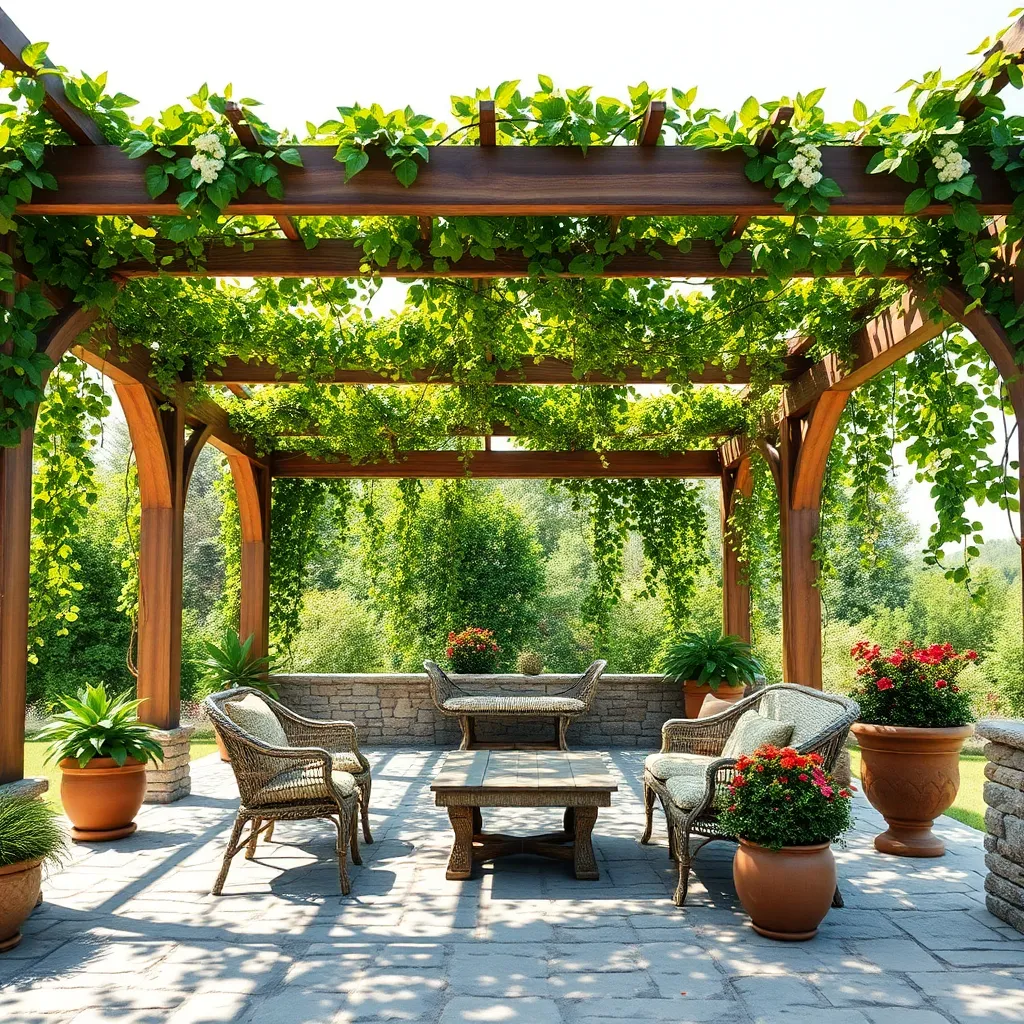 Incorporate Climbing Vines for Shade