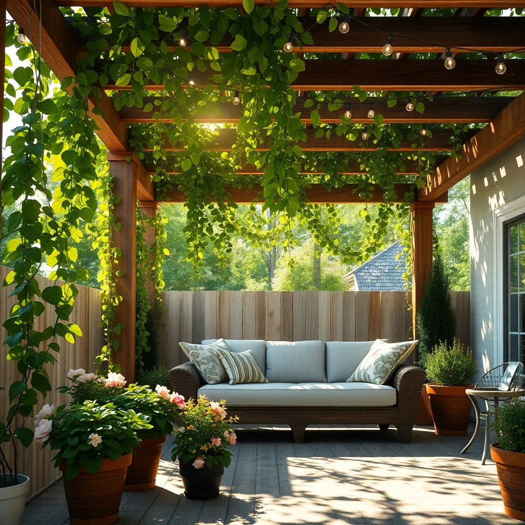 Add Pergolas with Climbing Vines