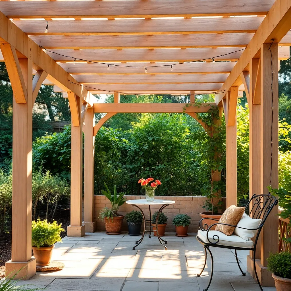 Choose Light-Colored Pergola Materials