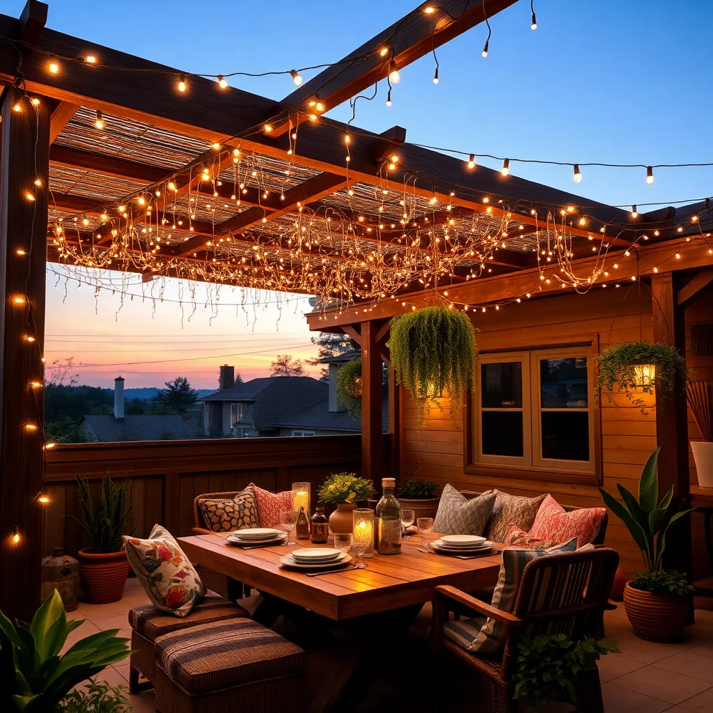 Install String Lights Overhead