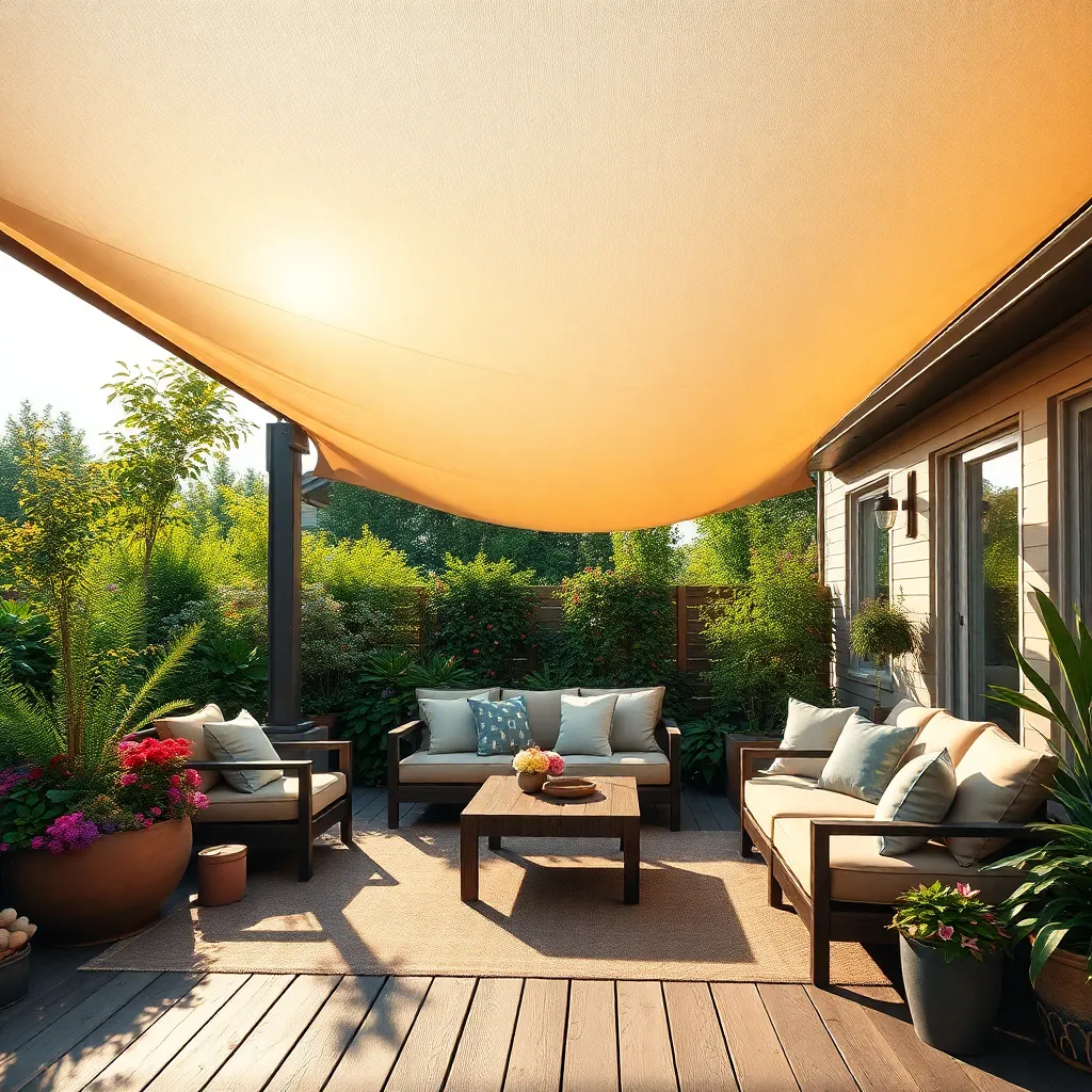 Create Shade with Sail Cloth