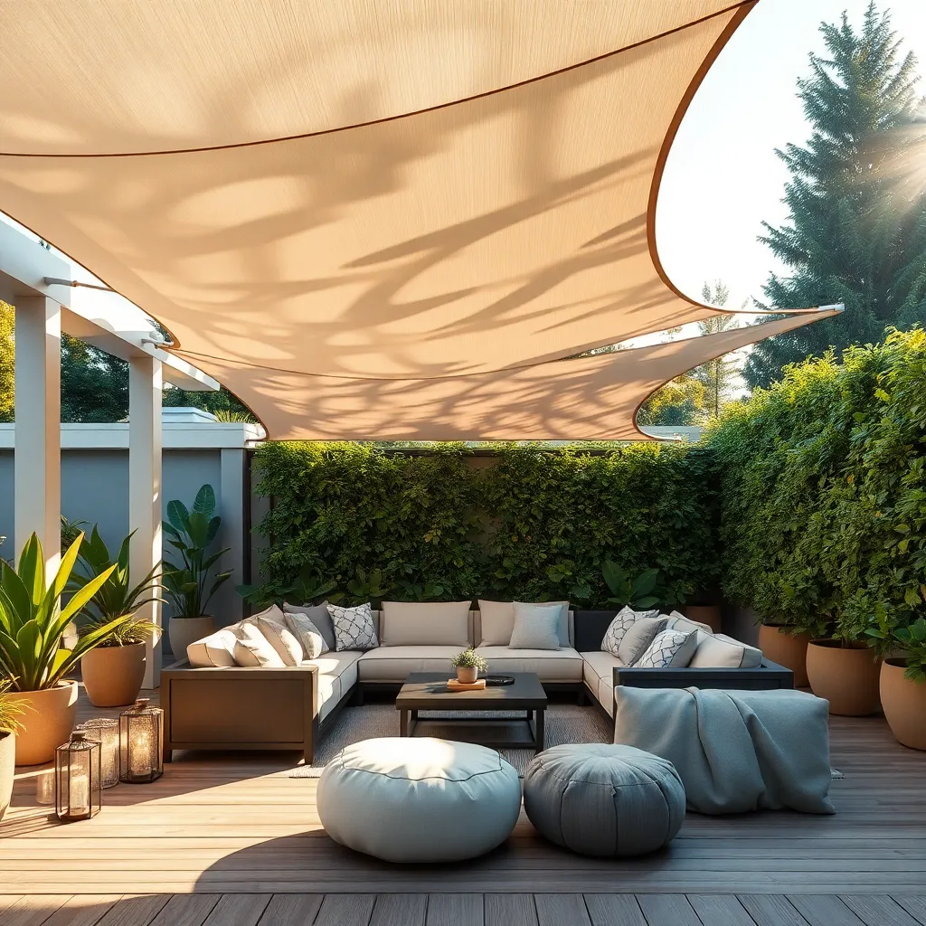 Use Sail Shades for Modern Appeal