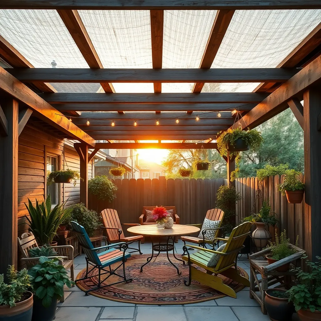 Repurposing Materials for Patio Covers