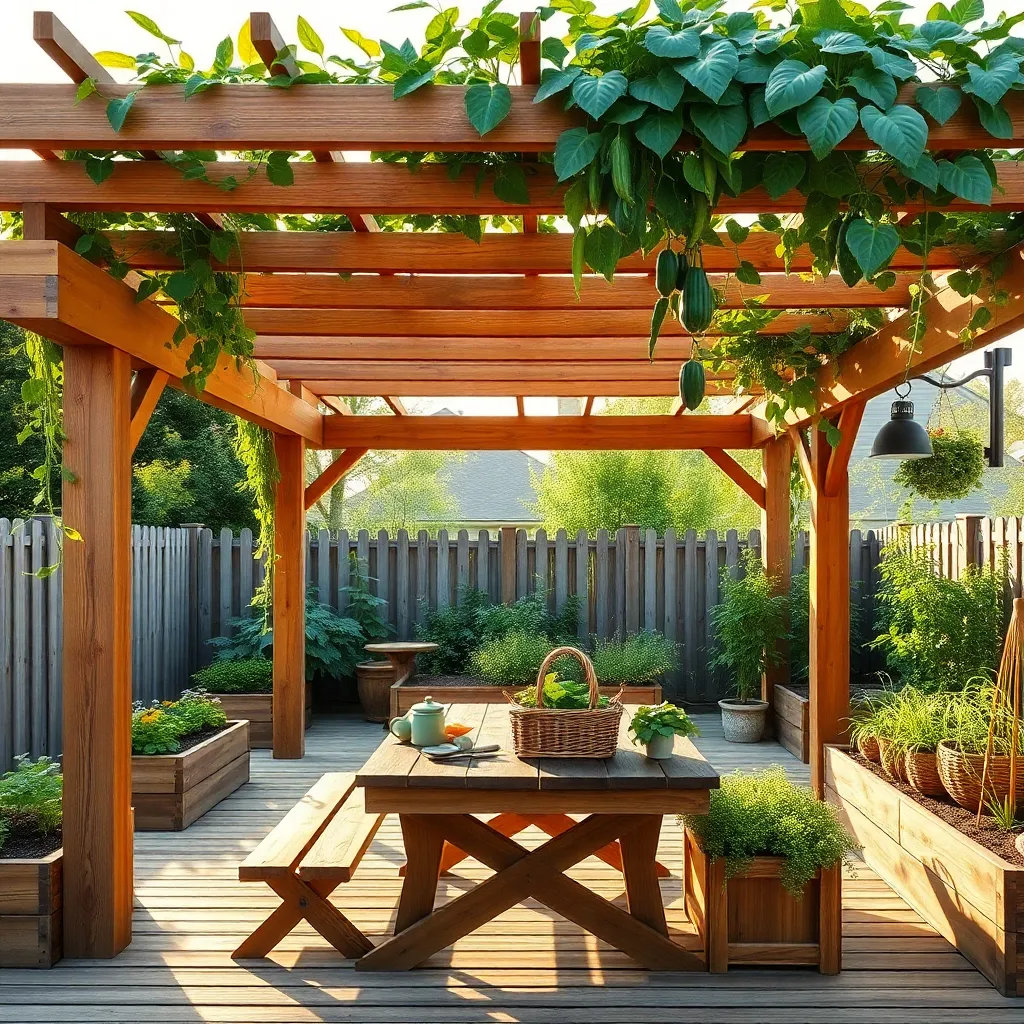 Adapting Pergolas for Vegetable Growth