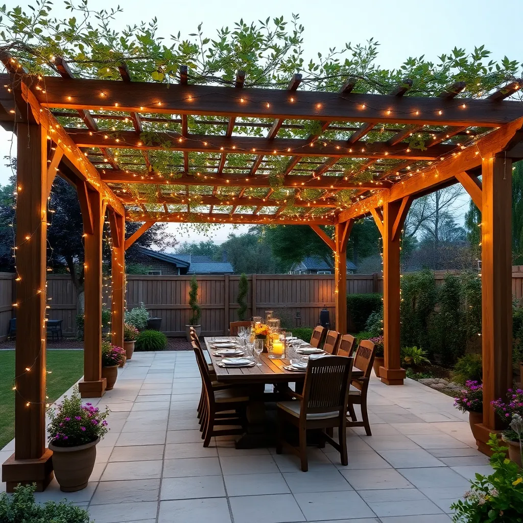 Install Ambient Pergola Lighting