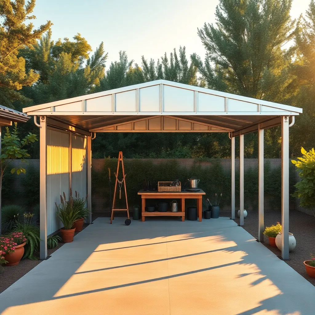 Vinyl Coated Steel Carports (Versatile Multi-Use Shelter)