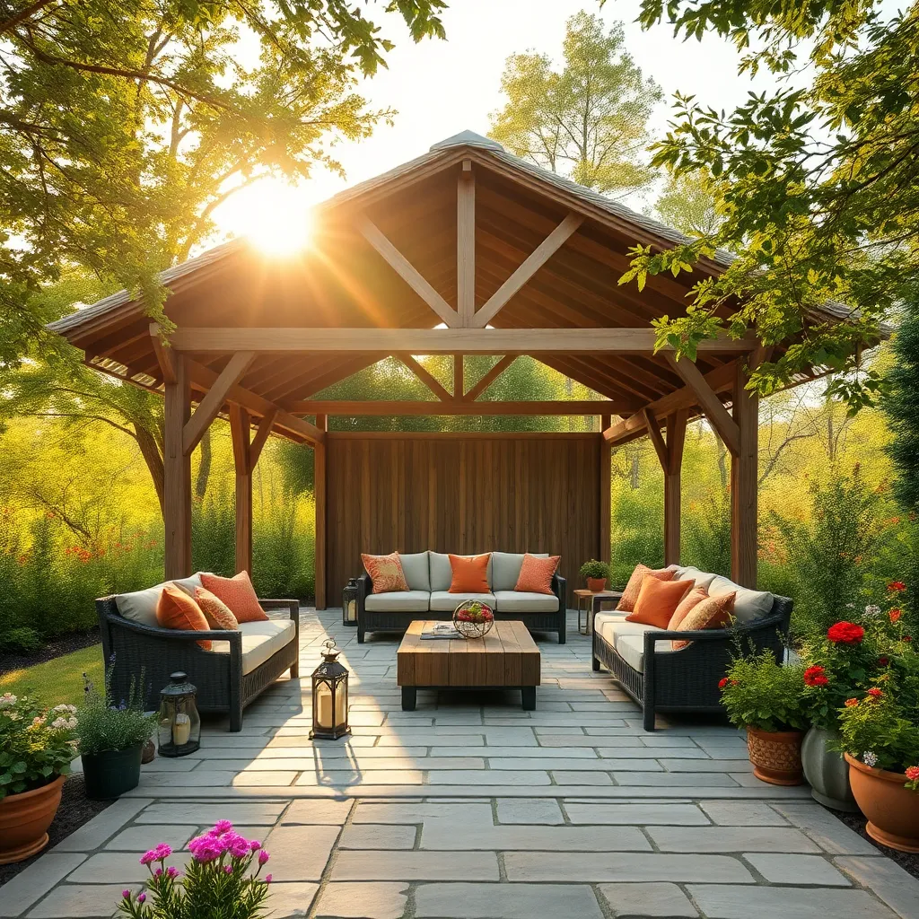 Rustic Pavilions for Social Gatherings