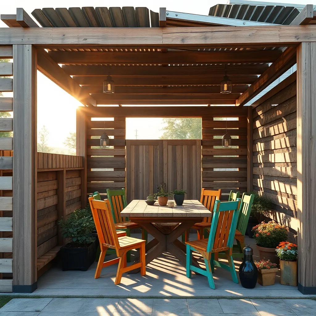 Repurpose Pallets for Instant Walls