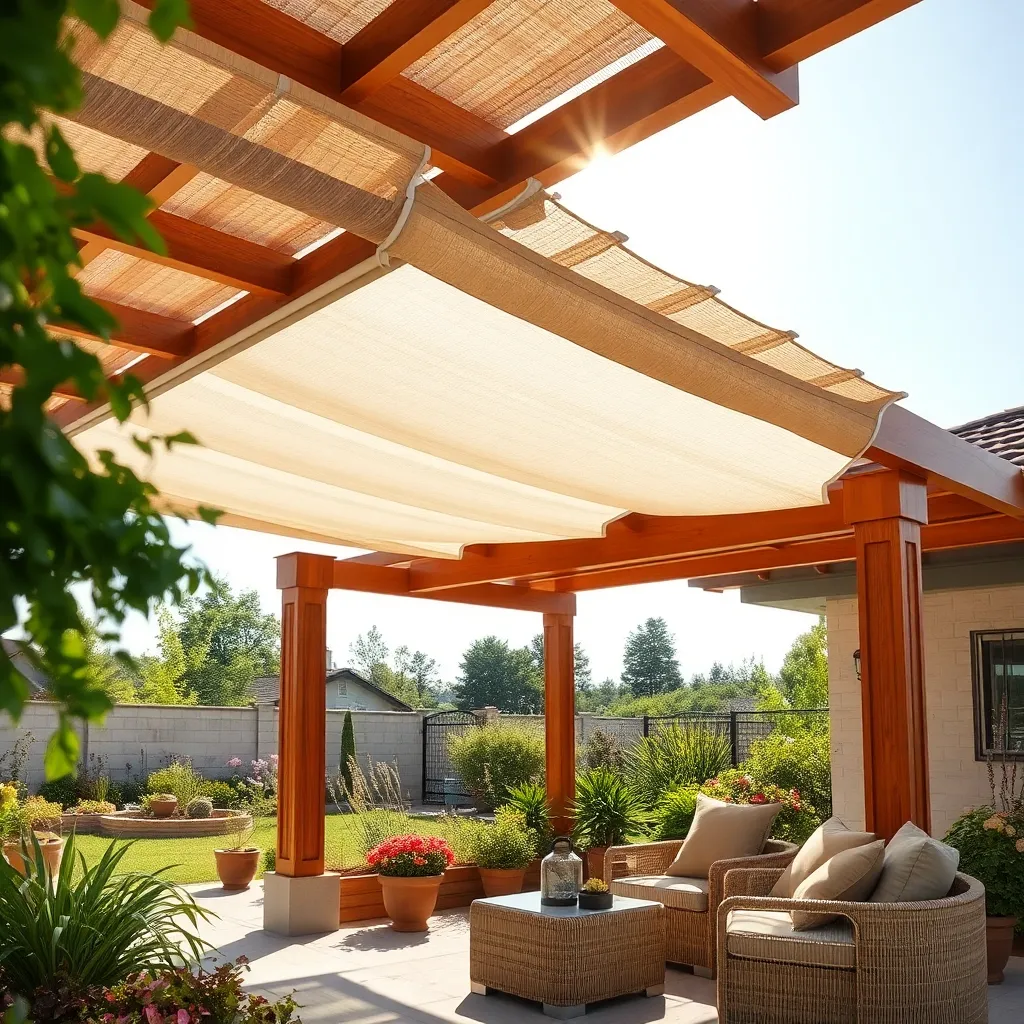 Use Sun-Shielding Pergola Covers