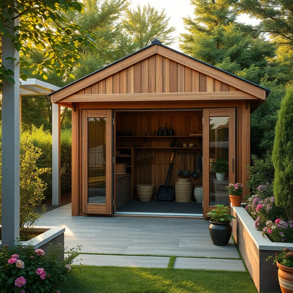 Blending Storage with Landscaping