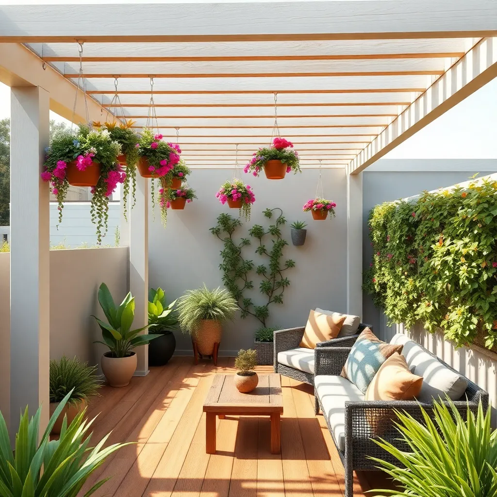 Install Hanging Planters for Greenery