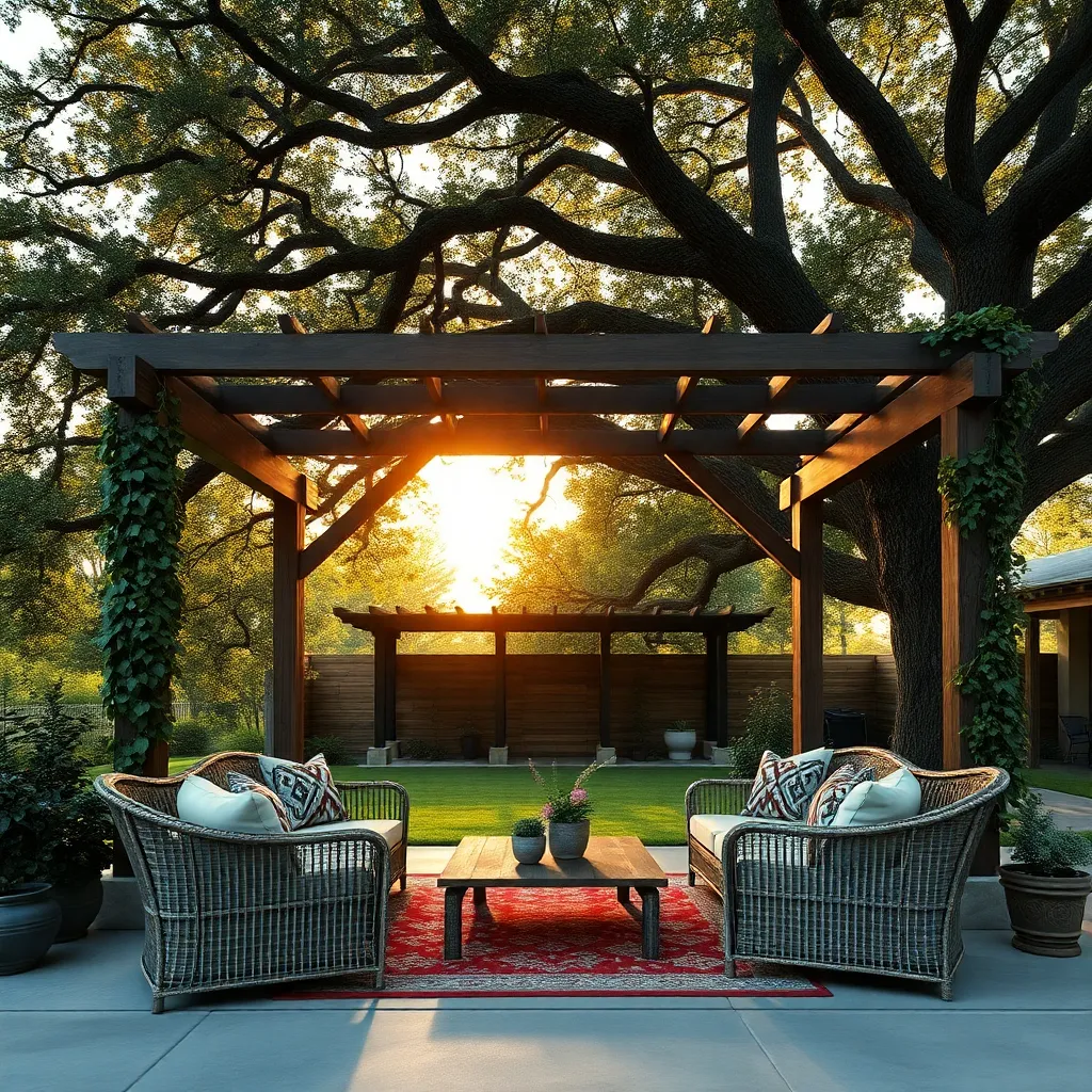 Arrange Furniture Under Tree Canopies