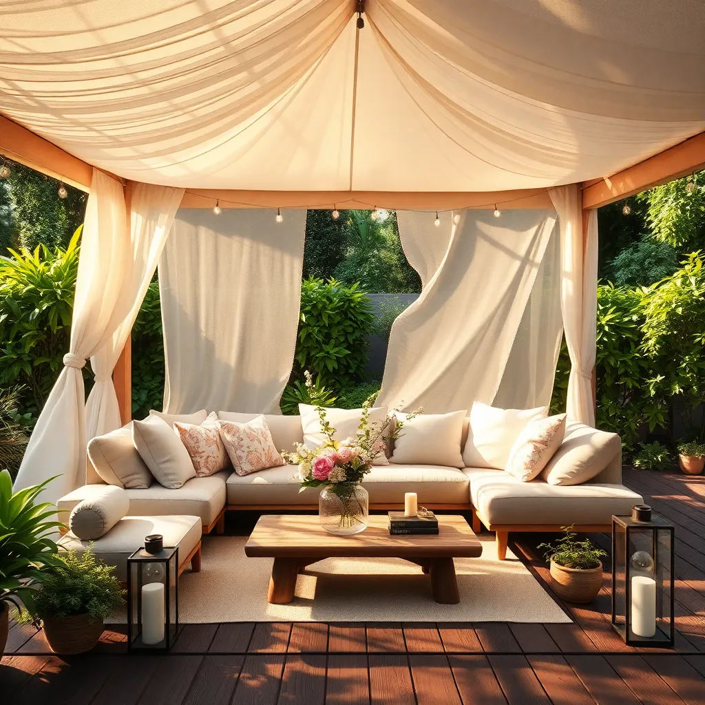 Fashion a Tent-Style Lounge Area