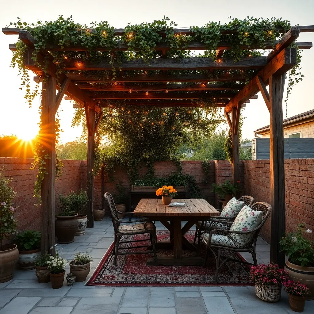 Add Rustic Pergola Structures