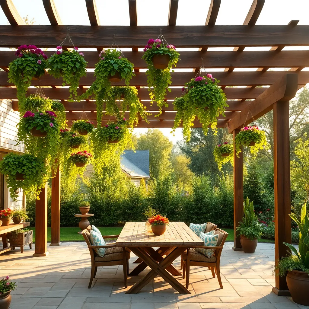 Add Hanging Planters to Beams
