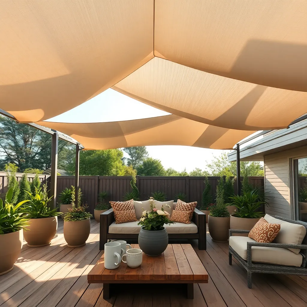 Shade Sails: Modern and Flexible