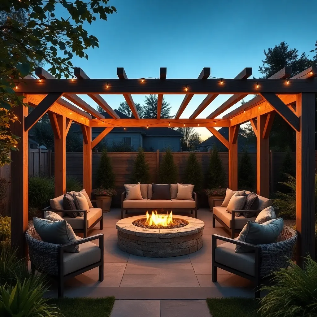 Cozy Fire Pit Enclosures for Gatherings