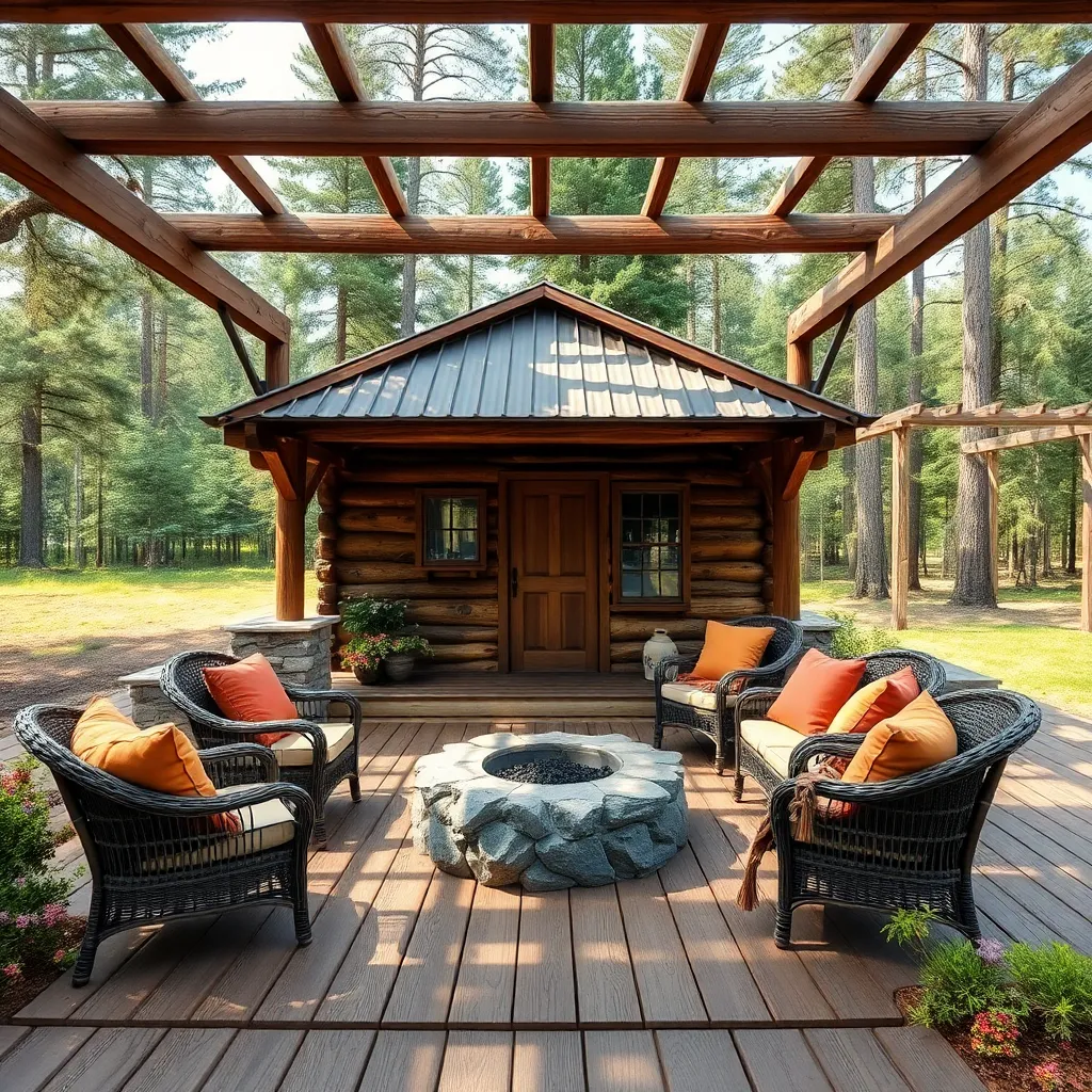 Craft a Rustic Log Cabin Hut