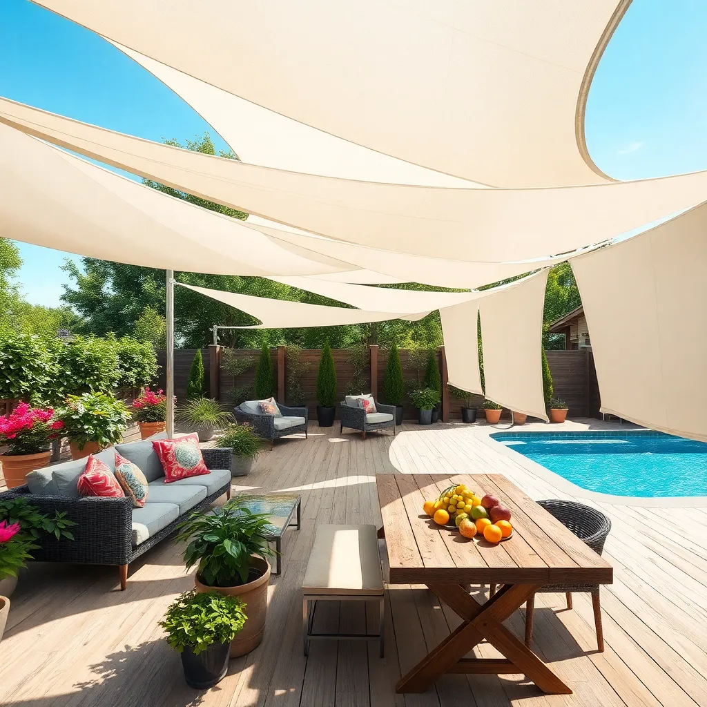 Set Up Sail Shade Canopies