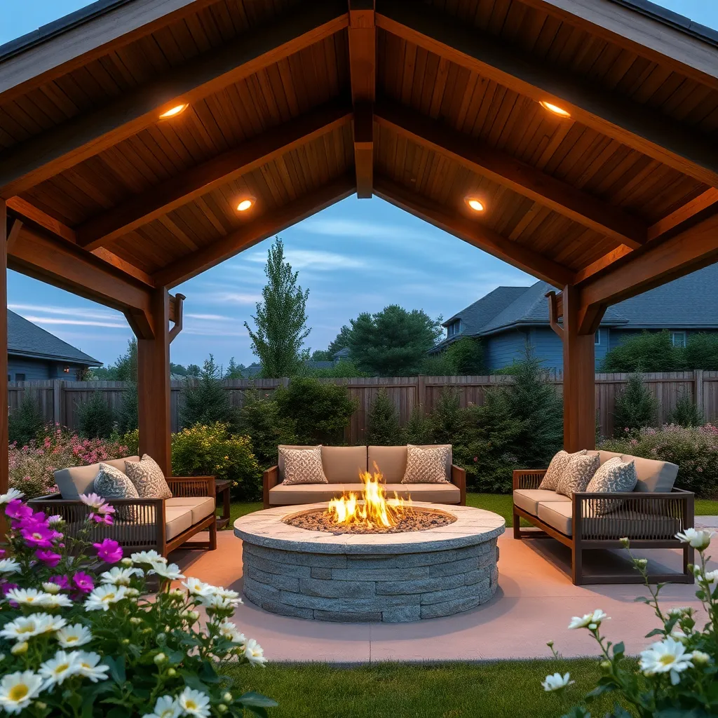 Safety Tips for Fire Pit Gazebos