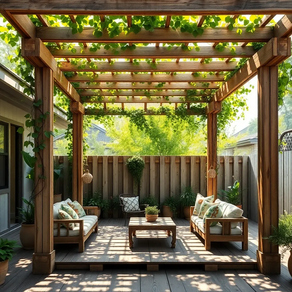 Repurpose Pallets for Pergolas