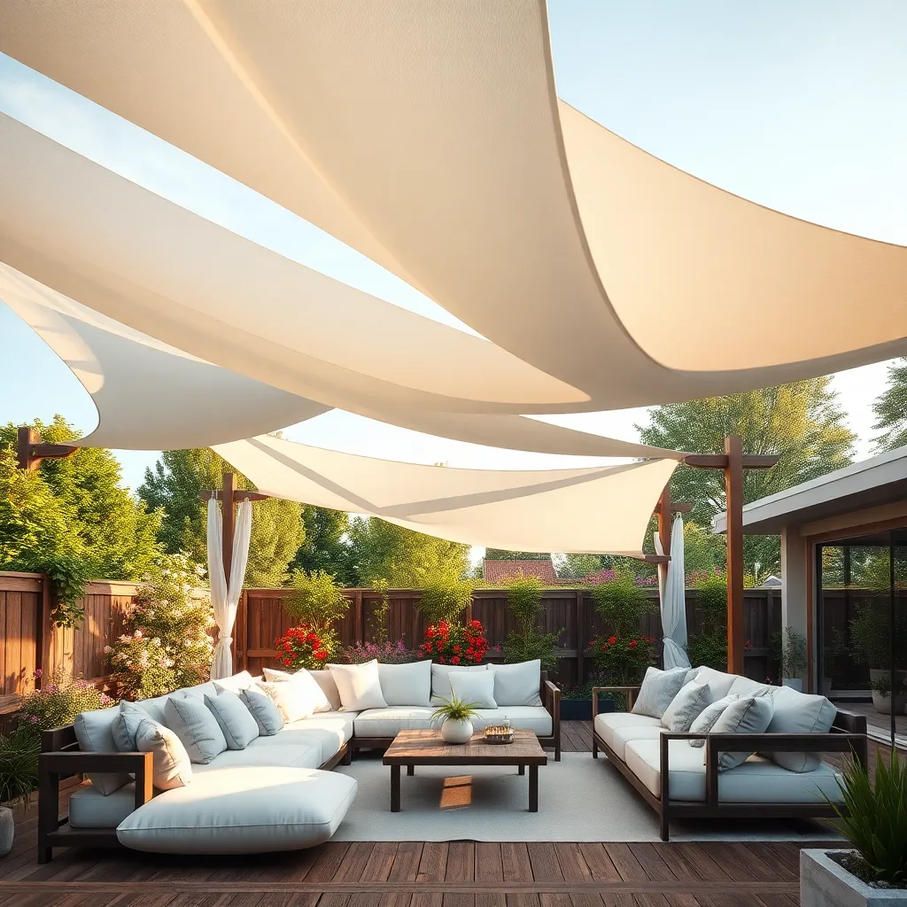 Enhance Aesthetic with Floating Fabric Sails