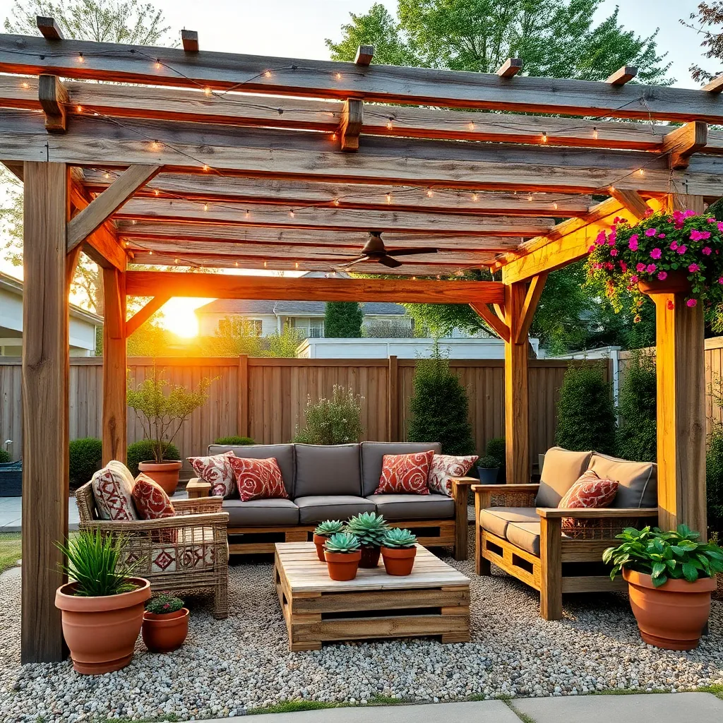Build a Pallet Wood Pergola