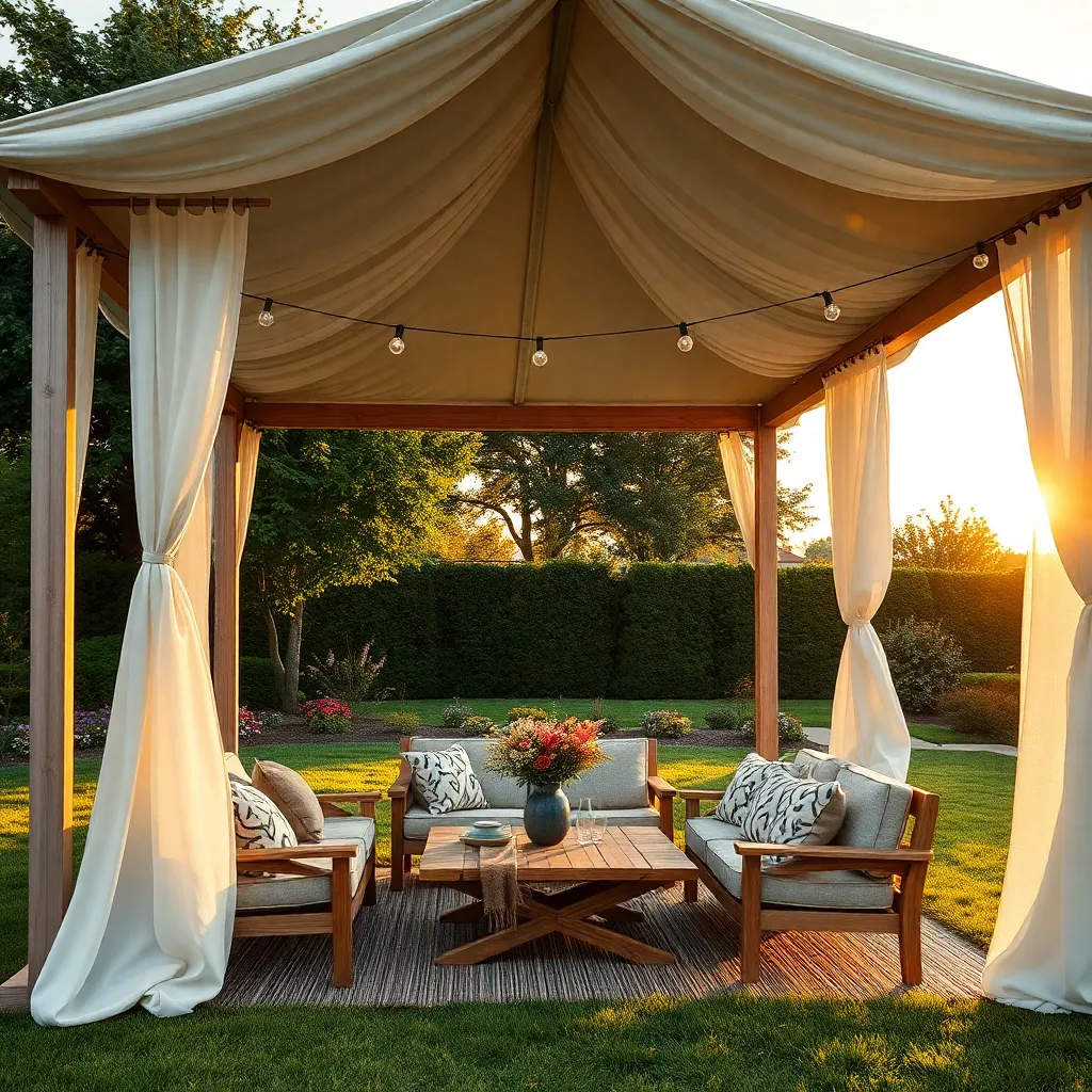 Fashion a Portable Tent Pavilion