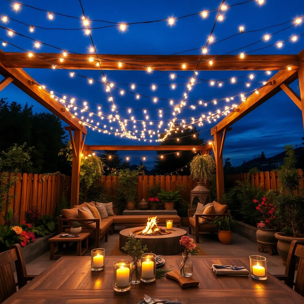 Add Enchanting String Light Canopies