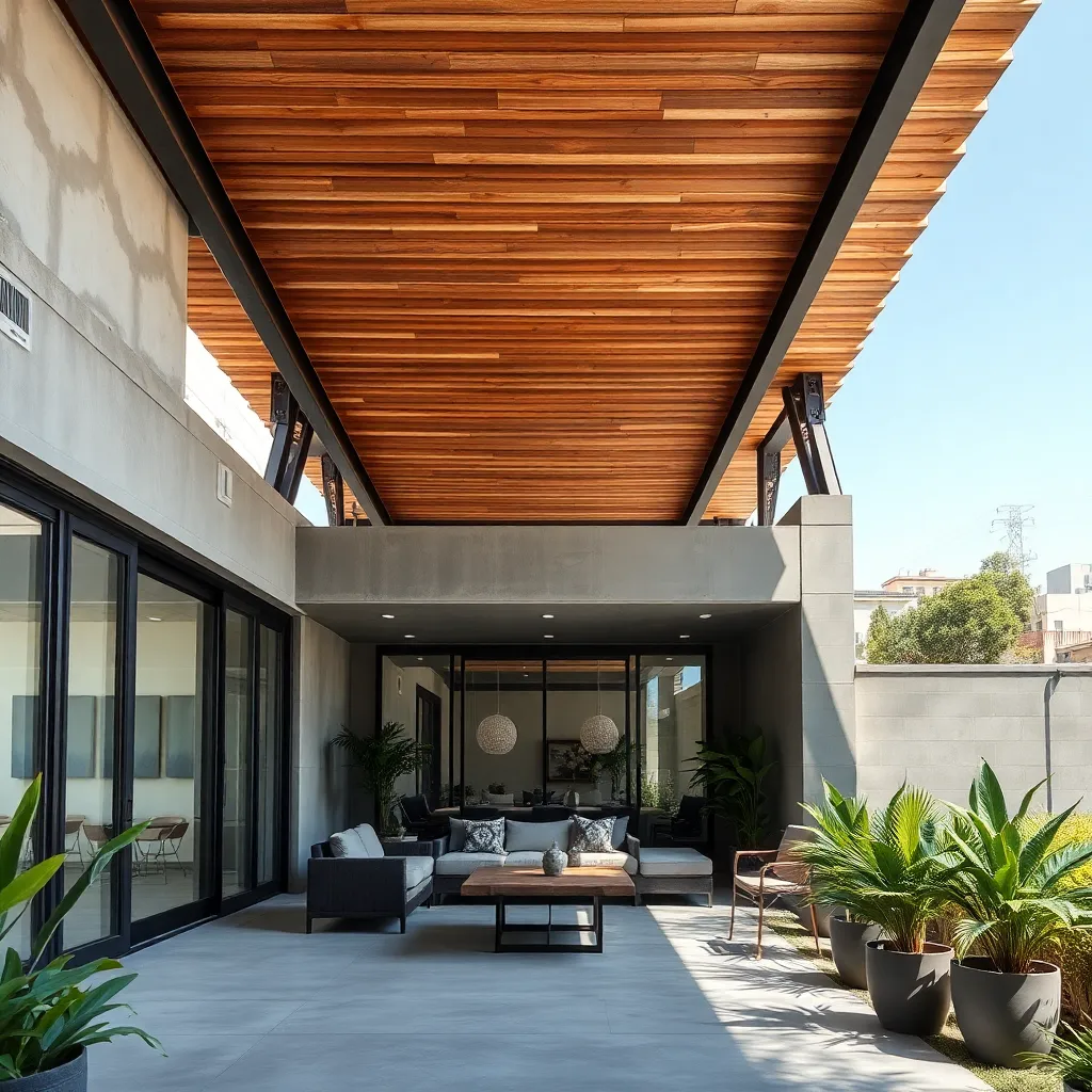 Industrial Loft Shelter (Steel Framework & Concrete)