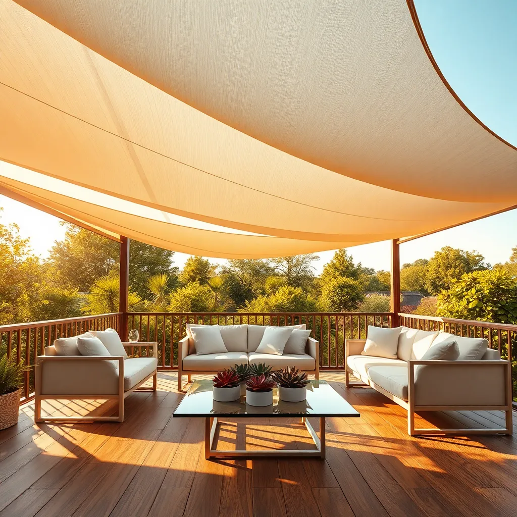 Innovative Sun Sails for Decks