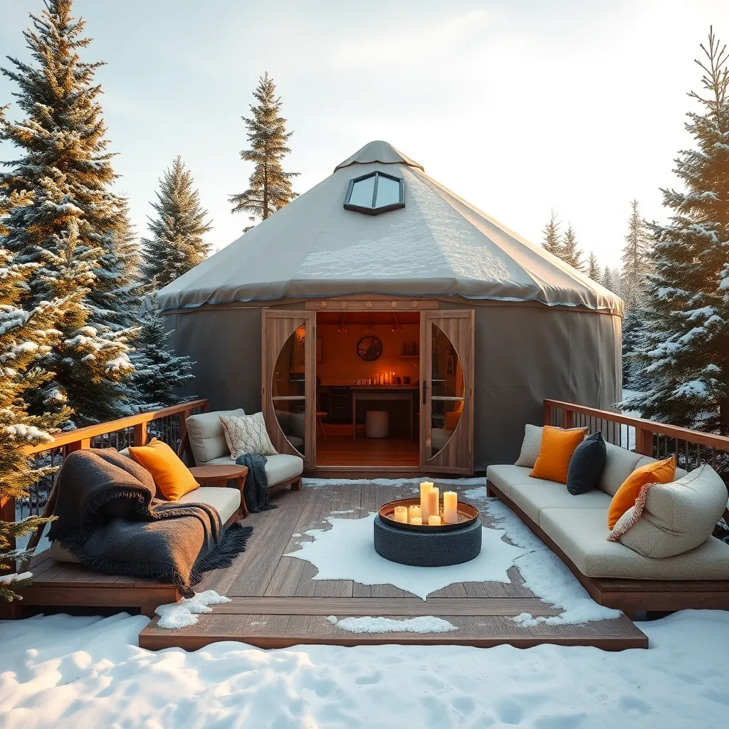 Utilizing Portable Winter Yurts