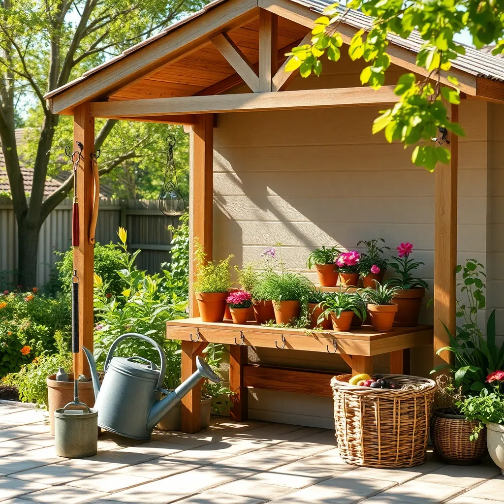 Craft a Potting Bench Area