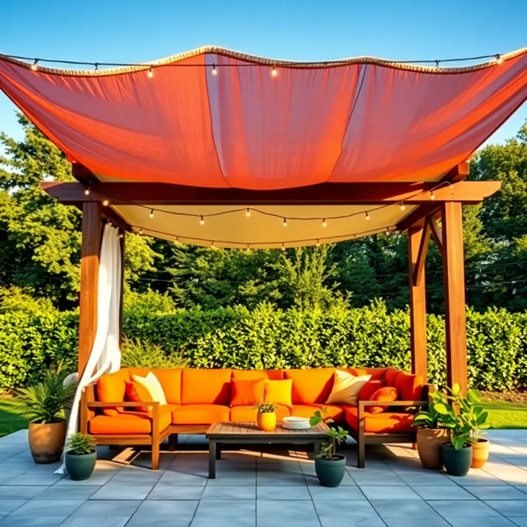 Construct a Canopy with Drop Cloths